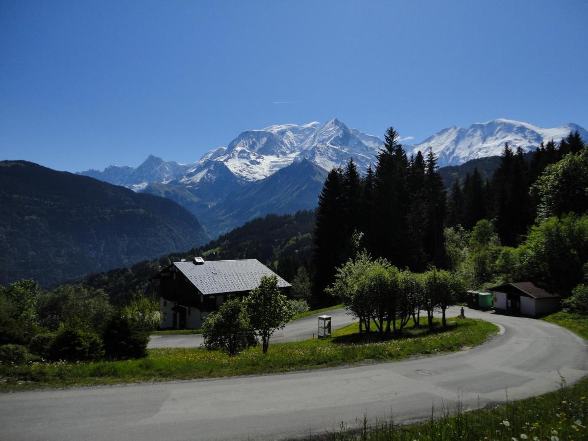 Ferienwohnung Duo Des Alpages Vue Exceptionnelle Sur Le Mont Blc Saint-Gervais-les-Bains Exterior foto